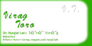 virag toro business card